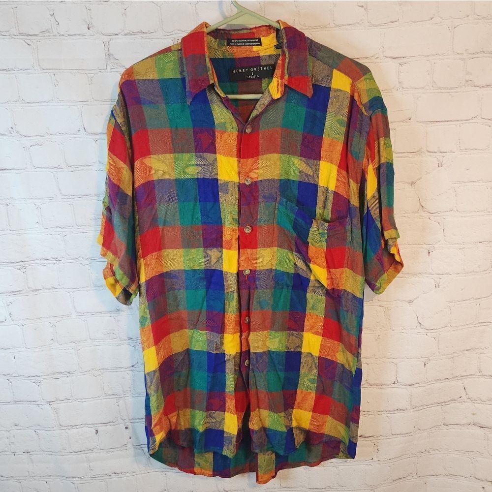 Men's Henry Grethel I Studio button-down shirt, size Medium